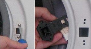 Отстранете и сменете ключалката на пералната машина