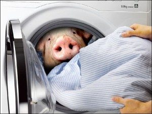 Пералнята мирише на воня
