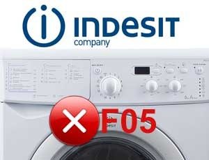 грешка F05 на пералната машина Indesit