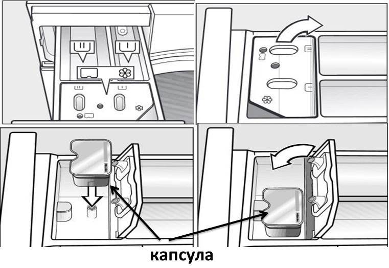 Контейнер за прах за пералня Miele