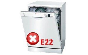 Грешка E22 за съдомиялна машина Bosch