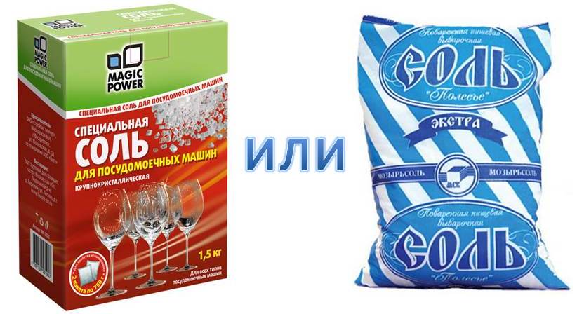 как да замените солта за съдомиялна машина