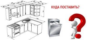 Как да поставим съдомиялна машина в кухня
