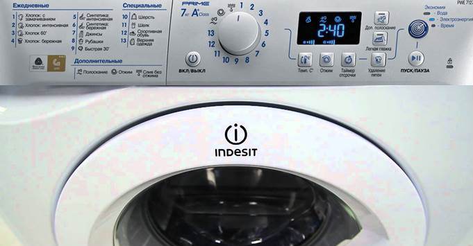 режими в пералня Indesit