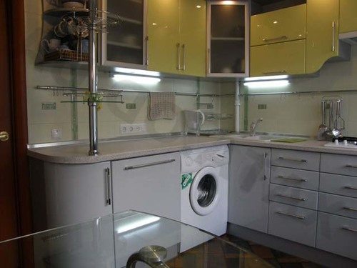 пералня в кухнята