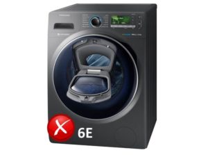 грешка 6E в пералня Samsung