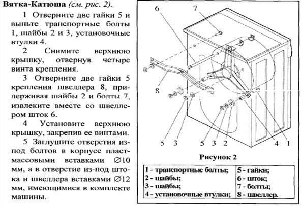 отстраняване на транспортни елементи