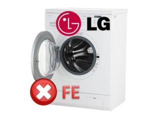 Как да коригирате FE грешка в пералня LG