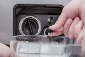 източване на вода от LG SM
