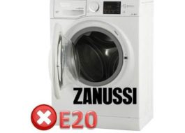 грешка E20 в Zanussi SM