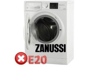 грешка E20 в Zanussi SM