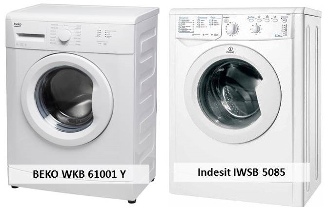 BEKO WKB 61001 Y и Indesit IWSB 5085