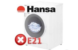 Грешка E21 в пералня Hansa1