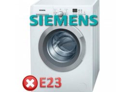 Грешка E23 в пералня Siemens