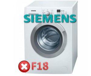 грешка F18 SM Siemens