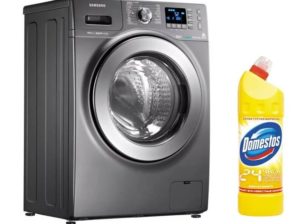 Възможно ли е добавяне на Domestos към пералнята?