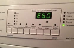 Грешка E60 в пералня Electrolux