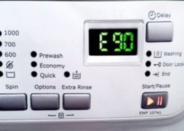 Грешка E90 в пералня Electrolux