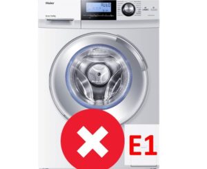 Грешка E1 в пералня Haier