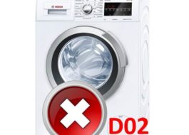 Грешка D02 в пералня Bosch