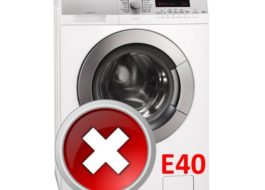 Грешка E40 в пералня AEG