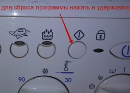 Програмата на пералната машина Indesit се е объркала
