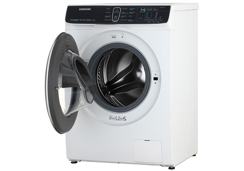 Samsung WW65K52E69W с отворен капак
