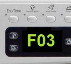 Грешка F03 на пералня Ariston