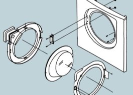 Демонтаж на вратата на пералня Bosch