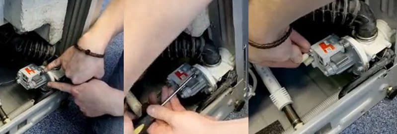 отстранете дренажната помпа