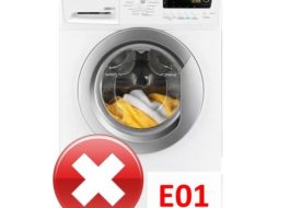 Грешка E01 в пералня Zanussi