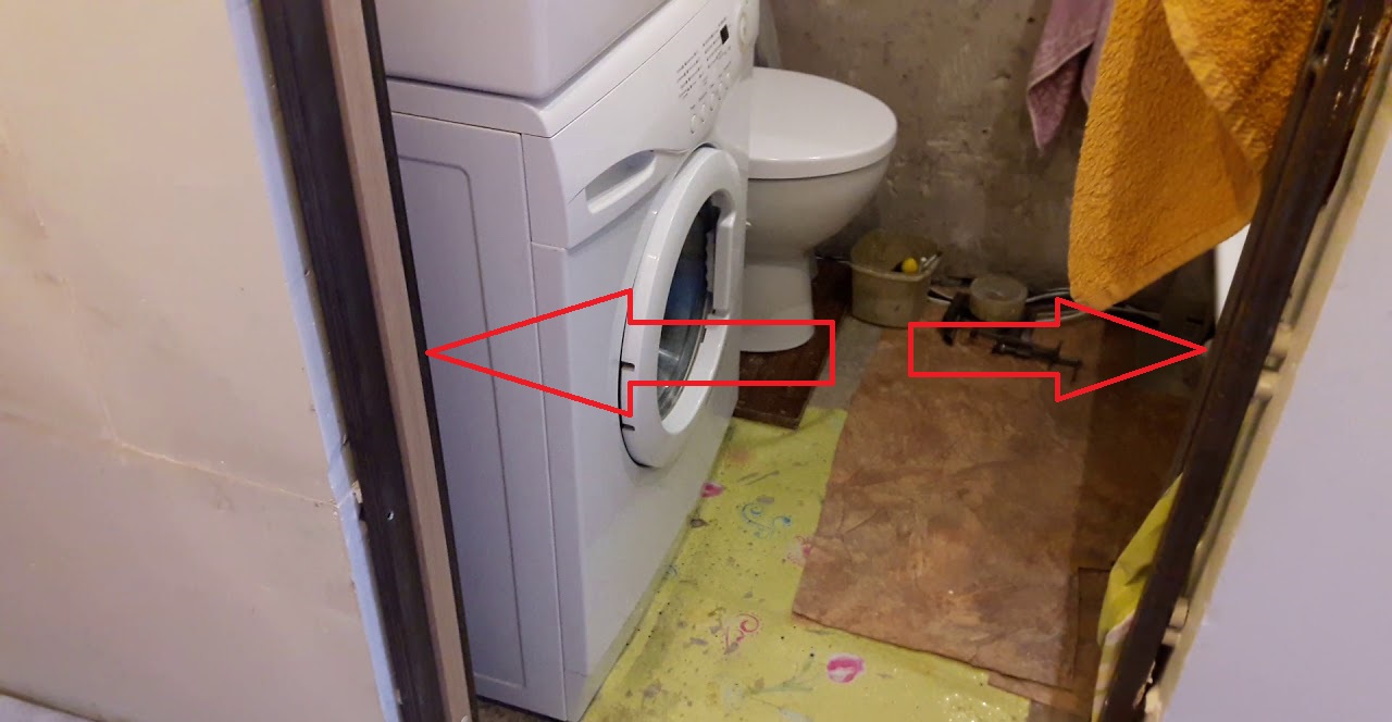 помислете за ширината на вратата