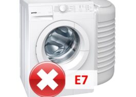 Грешка E7 в пералня Gorenje