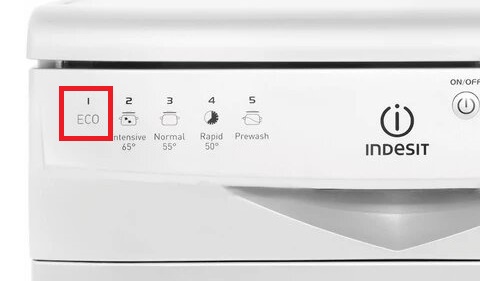 ECO режим в съдомиялна Indesit
