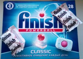 Състав на таблетки за съдомиялна машина Finish
