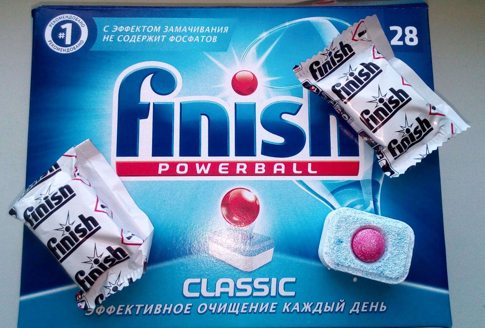 Състав на таблетки за съдомиялна машина Finish