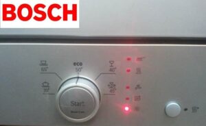 Звездата на съдомиялната машина Bosch свети