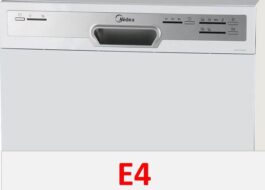 Грешка E4 на съдомиялна Midea