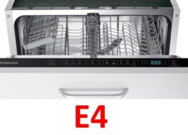 Грешка E4 на съдомиялна машина Samsung