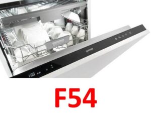 Грешка F54 на съдомиялна машина Gorenje