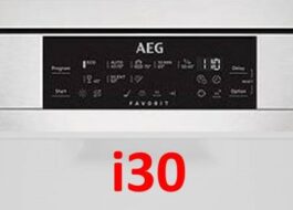 Грешка i30 на AEG съдомиялна