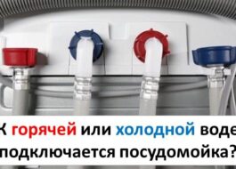 Съдомиялна машина, свързана с топла или студена вода