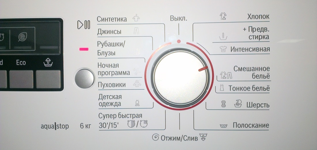 Панел за пералня Bosch