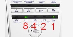 Целта на индикаторите на пералнята Atlant
